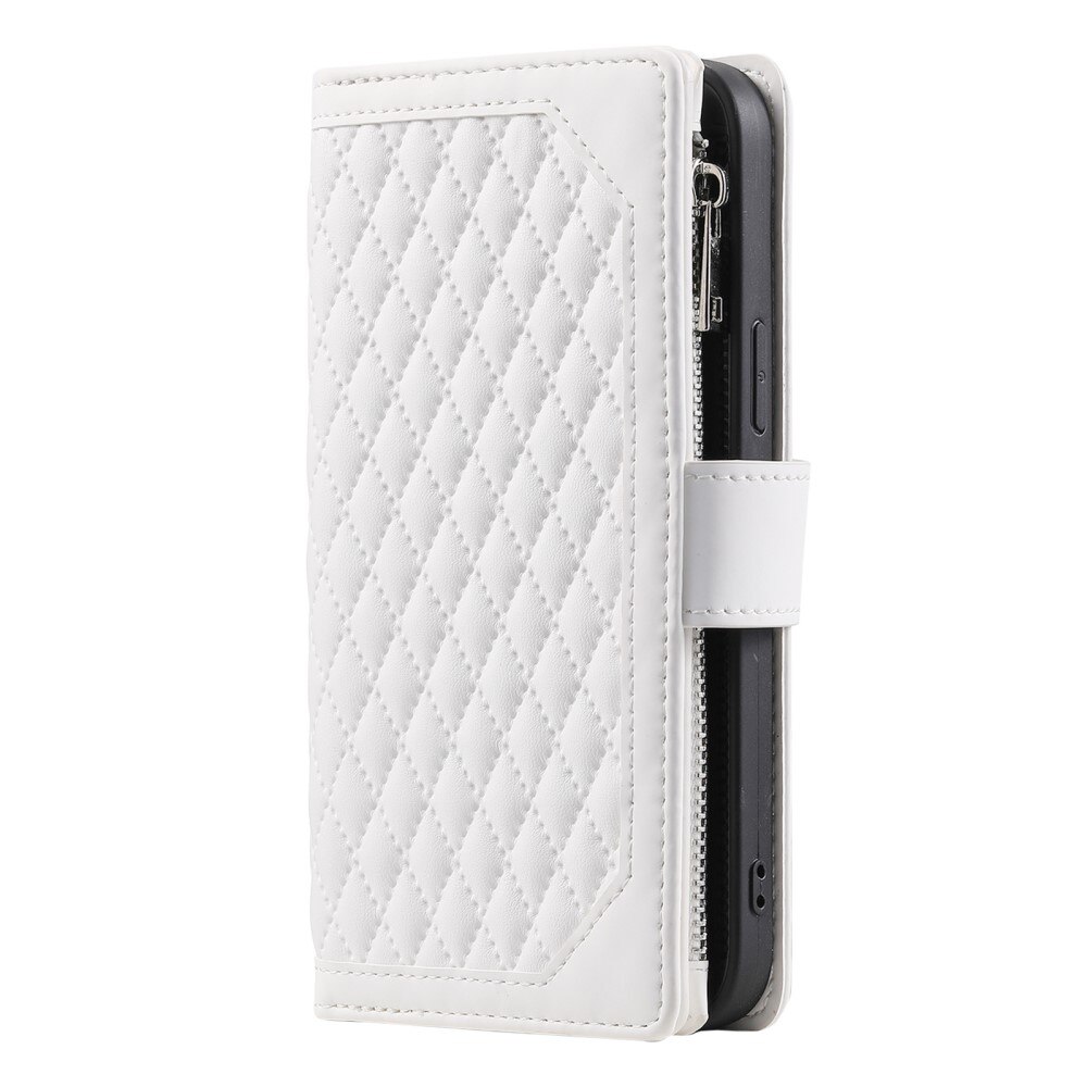 Funda acolchada tipo billetera Samsung Galaxy S25 Plus Blance