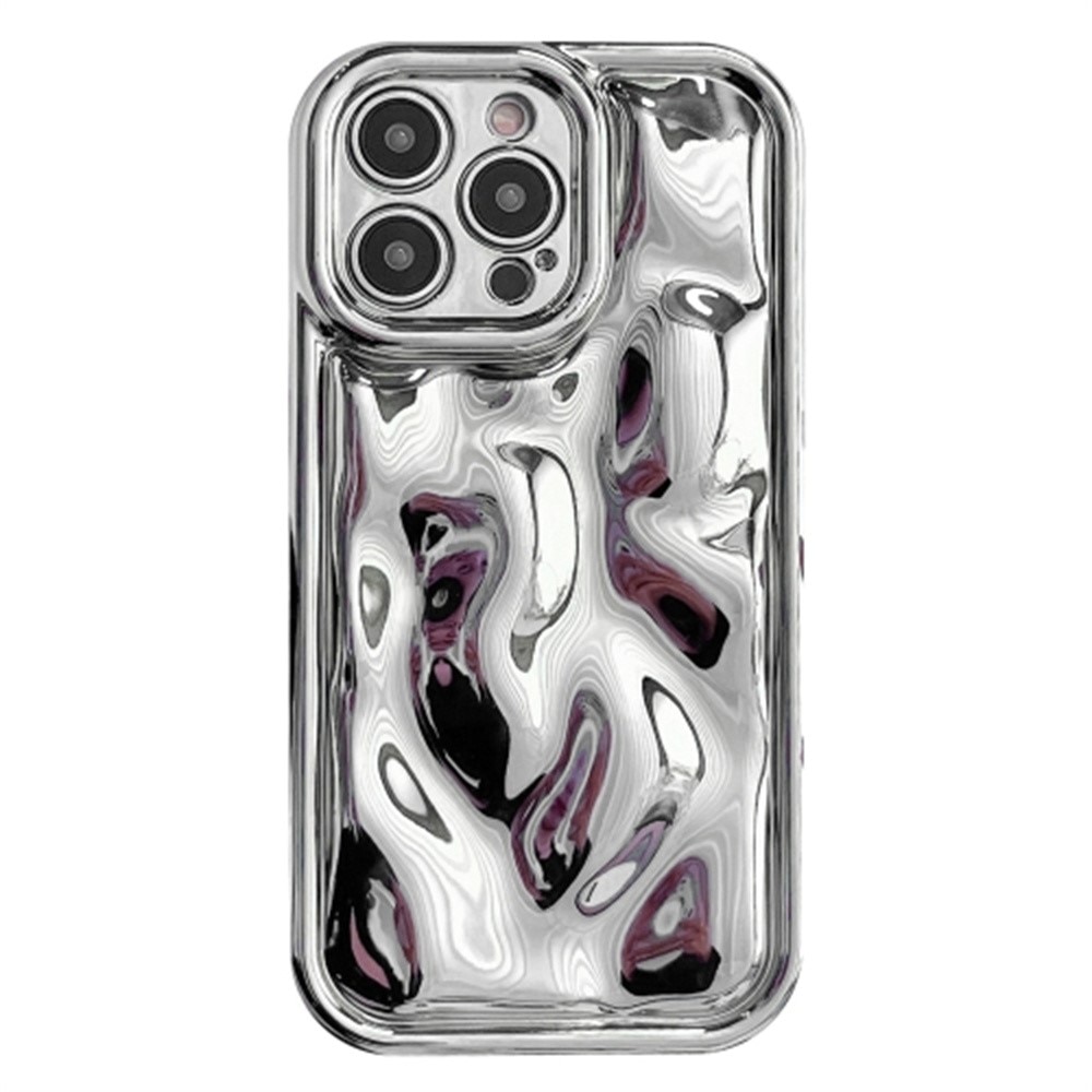 Funda TPU Wavy iPhone 16 Pro plata