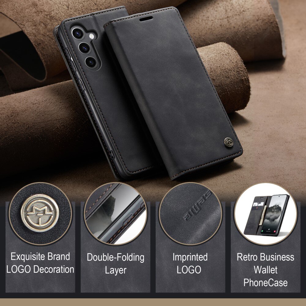 Funda delgada con solapa Samsung Galaxy S24 FE Negro