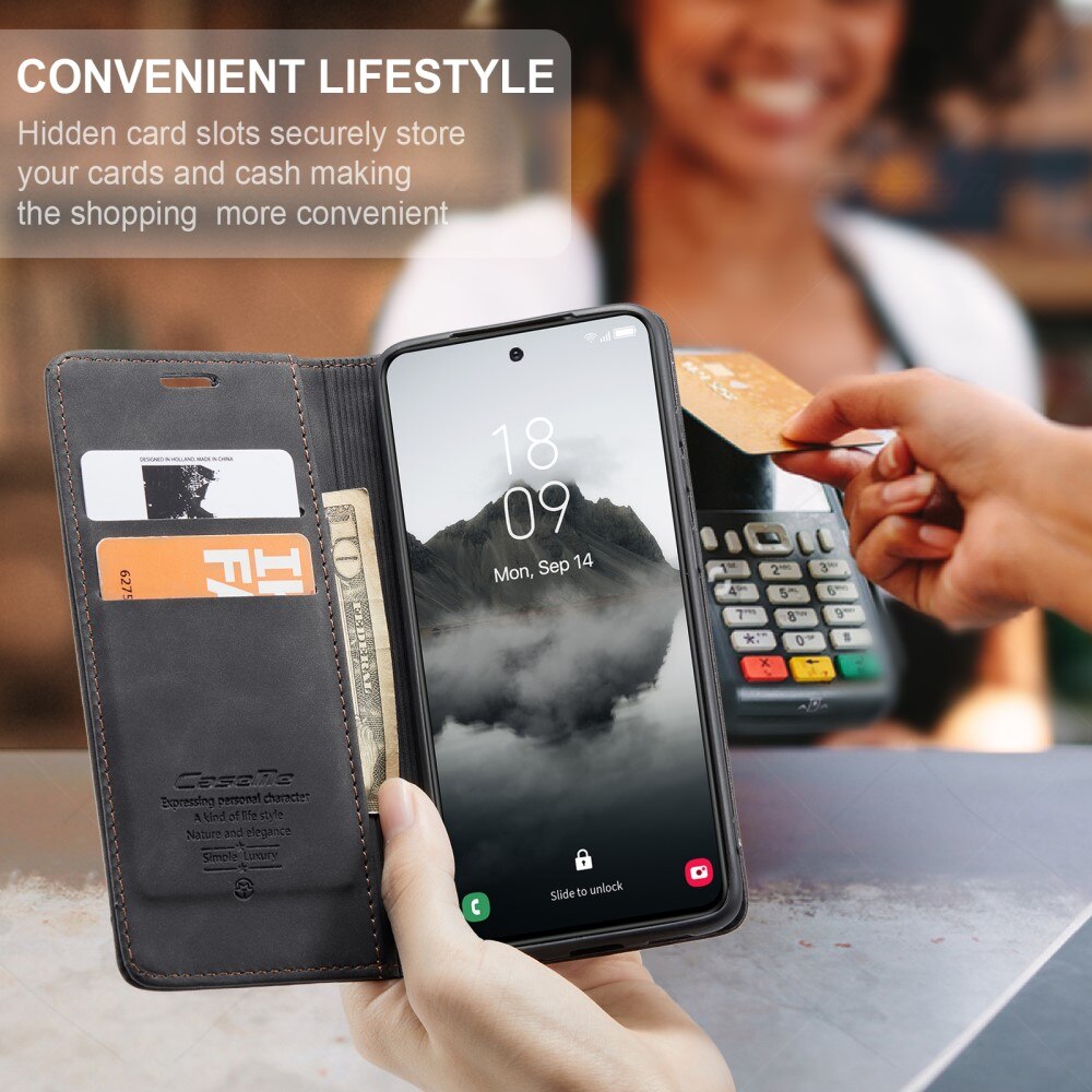 Funda delgada con solapa Samsung Galaxy S24 FE Negro