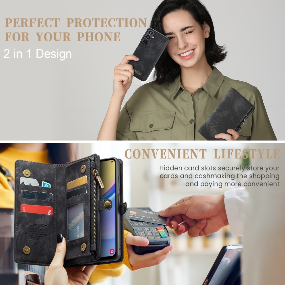 Cartera Multi-Slot Samsung Galaxy A16 Gris