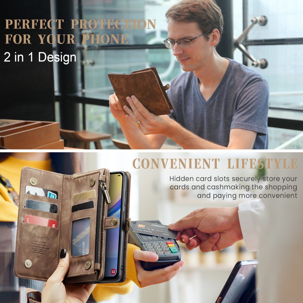 Cartera Multi-Slot Samsung Galaxy A16 Marrón