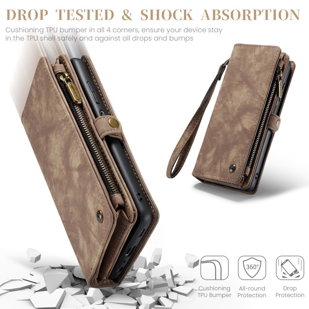 Cartera Multi-Slot Samsung Galaxy A16 Marrón