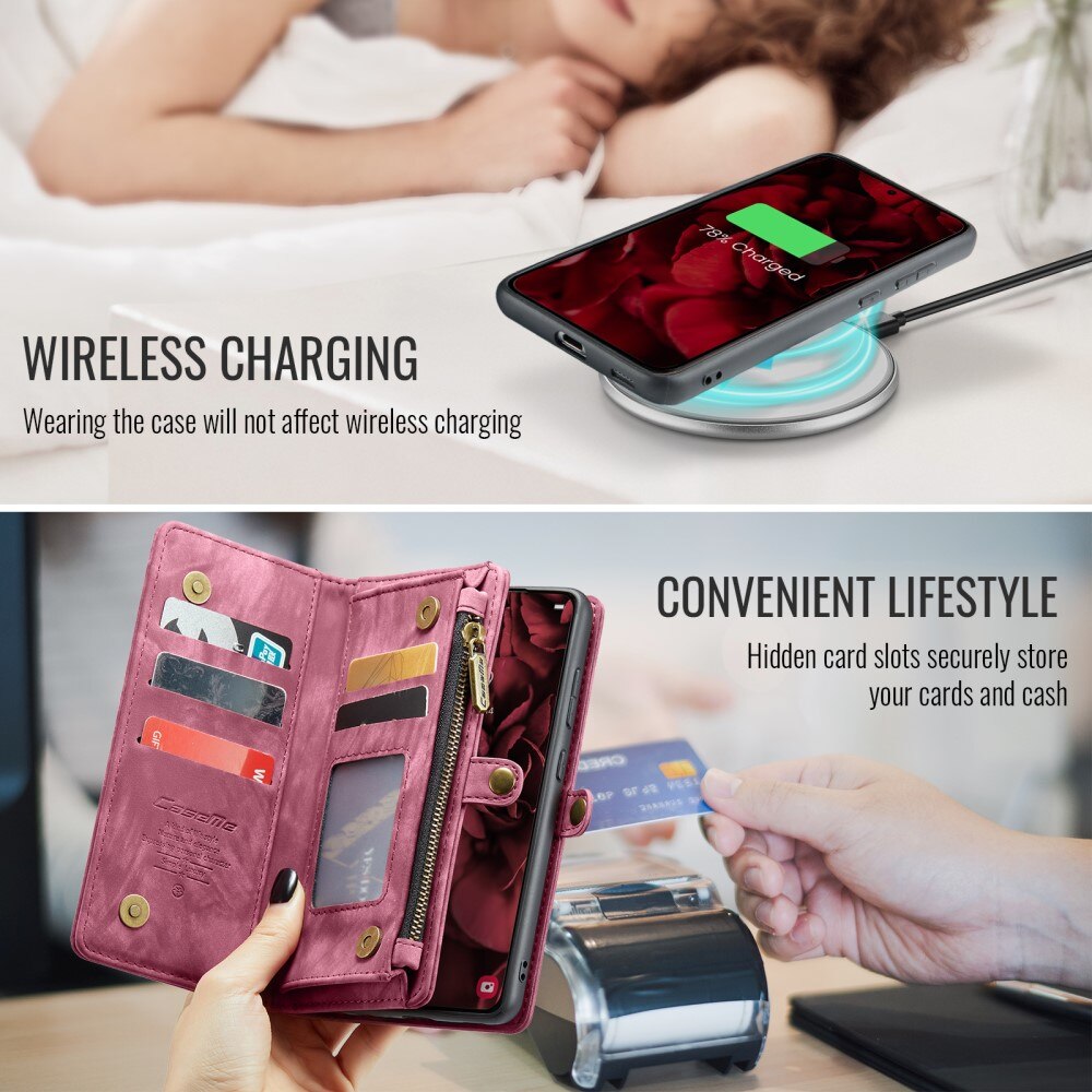Cartera Multi-Slot Samsung Galaxy S24 FE Rojo