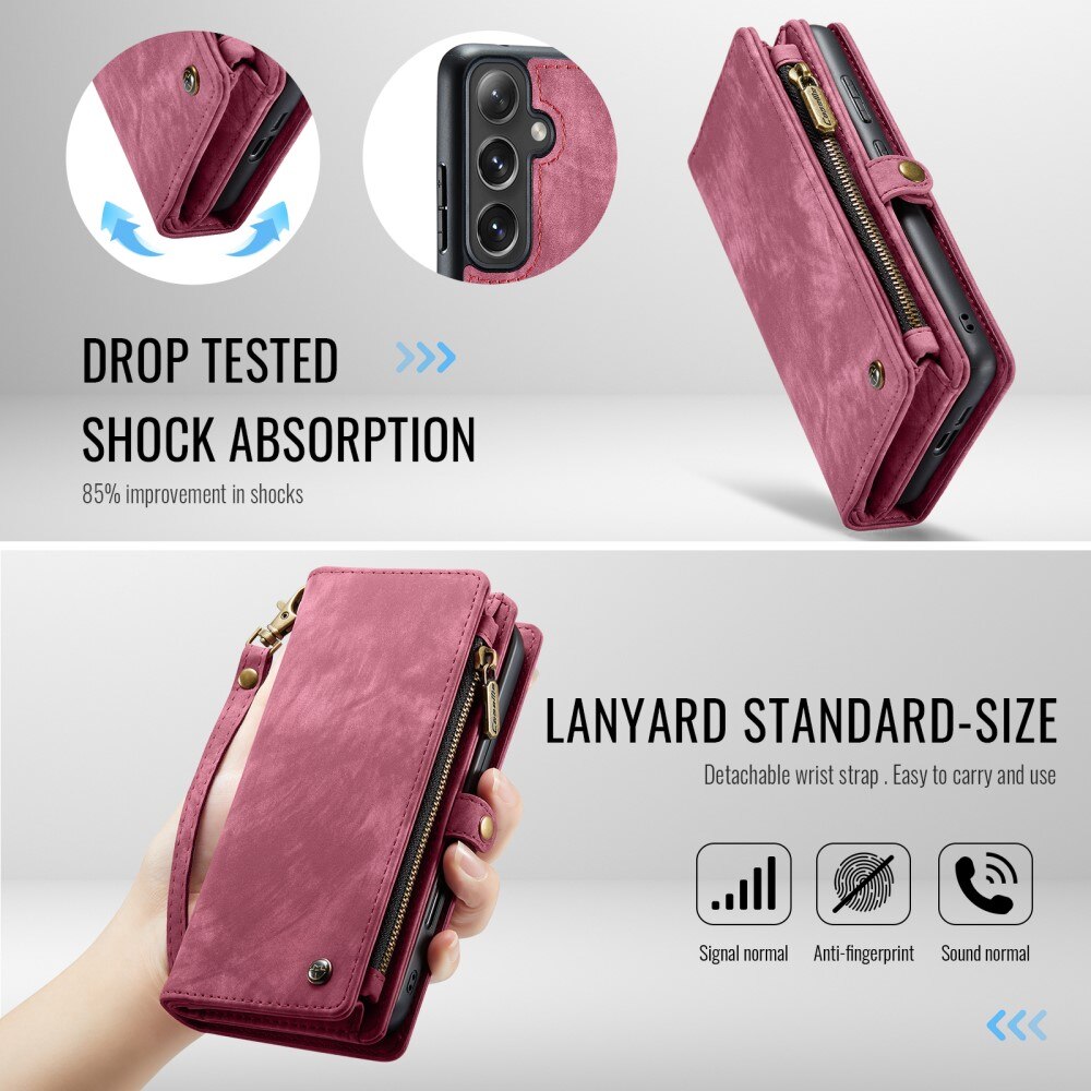 Cartera Multi-Slot Samsung Galaxy S24 FE Rojo