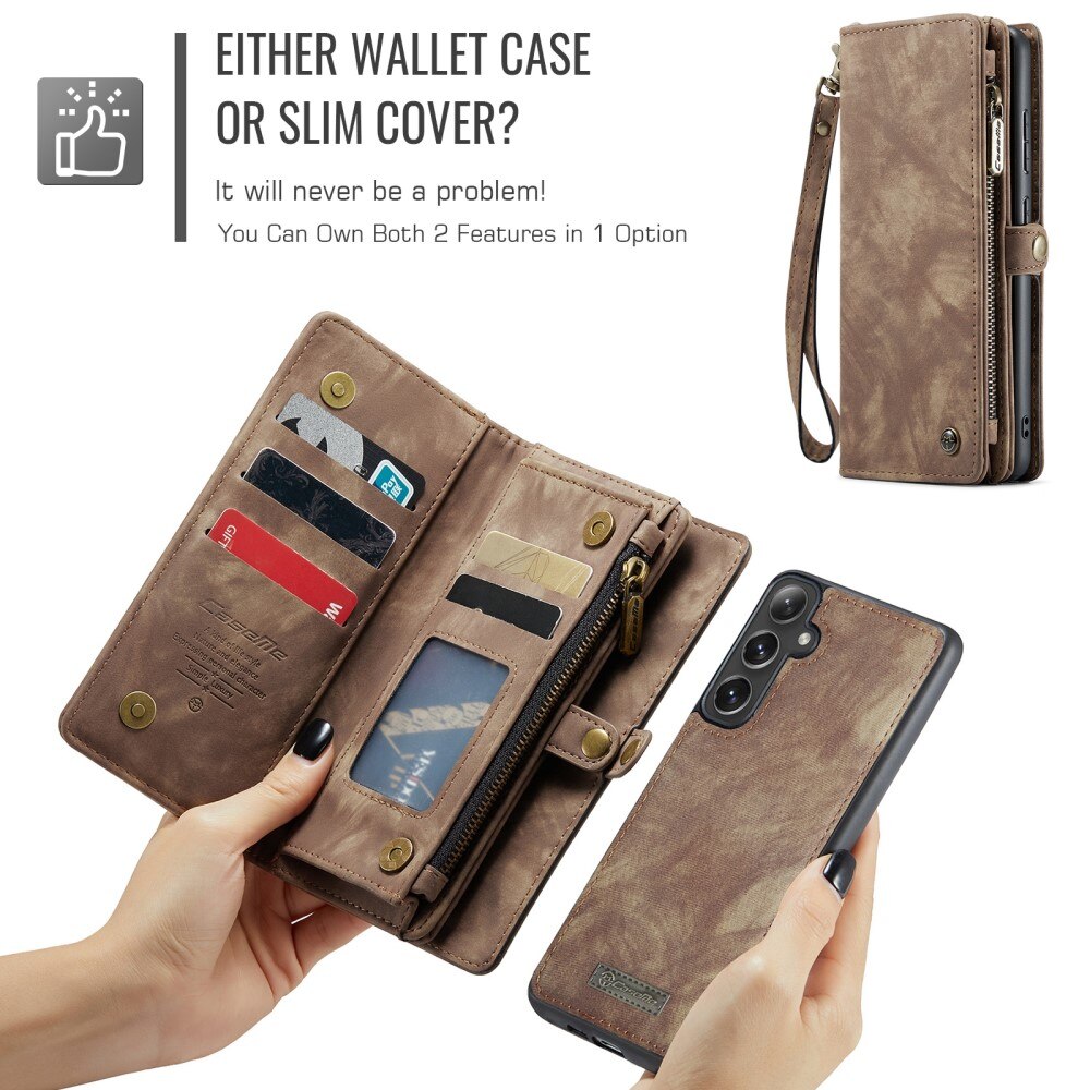 Cartera Multi-Slot Samsung Galaxy S24 FE Marrón