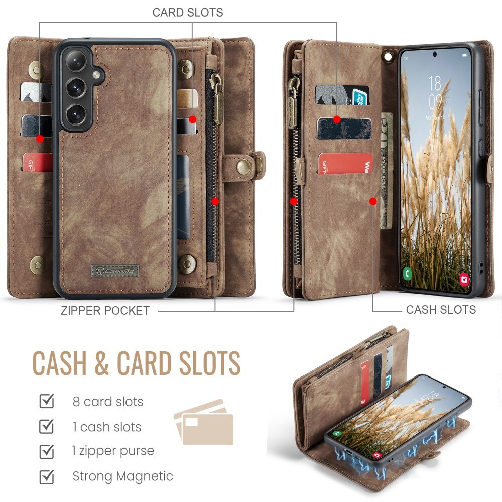 Cartera Multi-Slot Samsung Galaxy S24 FE Marrón