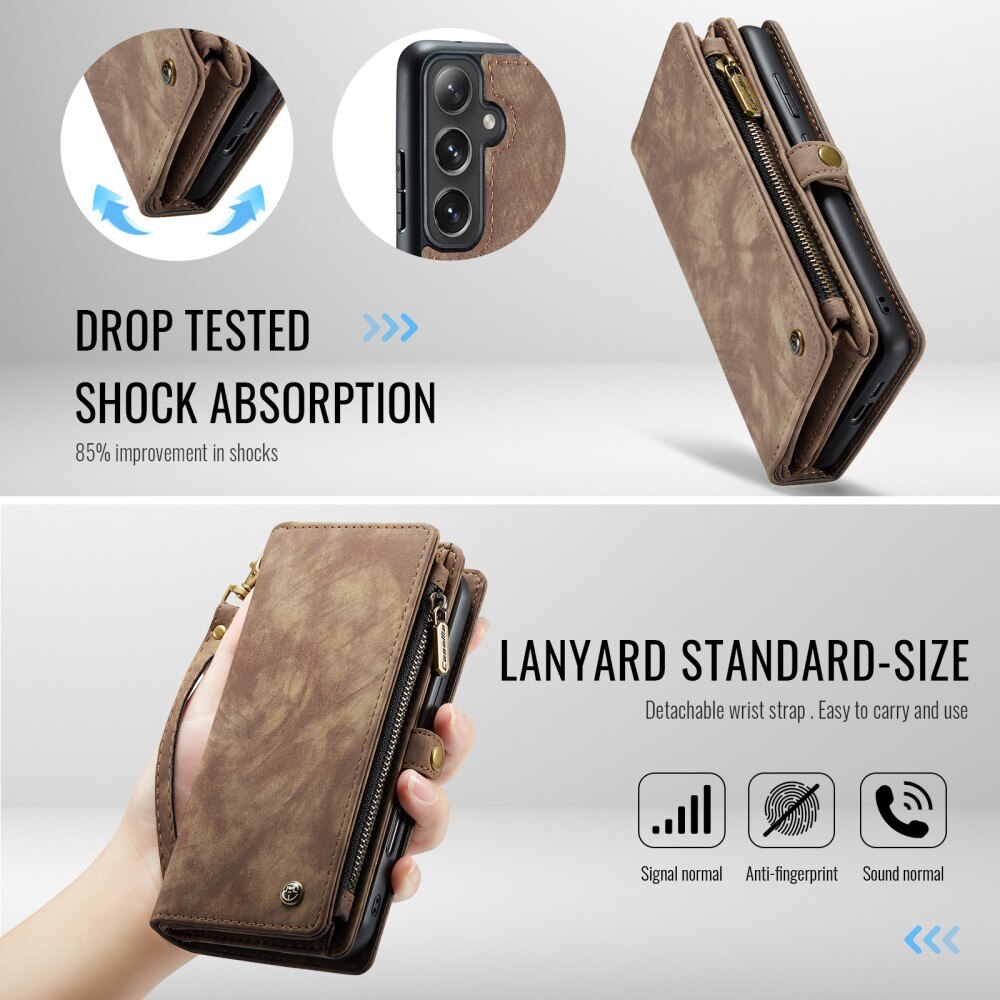Cartera Multi-Slot Samsung Galaxy S24 FE Marrón