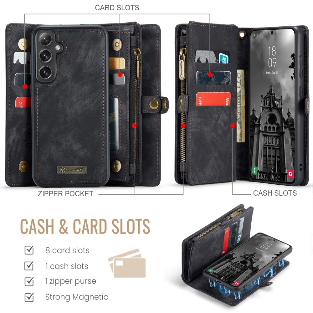 Cartera Multi-Slot Samsung Galaxy S24 FE Gris
