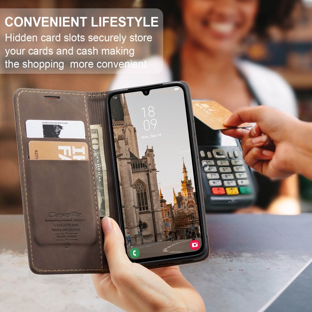 Funda delgada con solapa Samsung Galaxy A16 Marrón