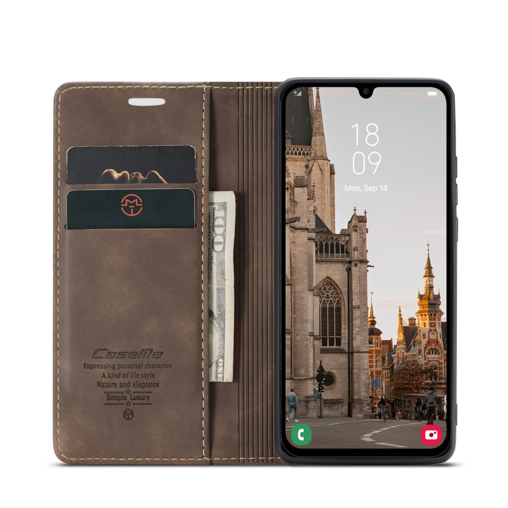 Funda delgada con solapa Samsung Galaxy A16 Marrón