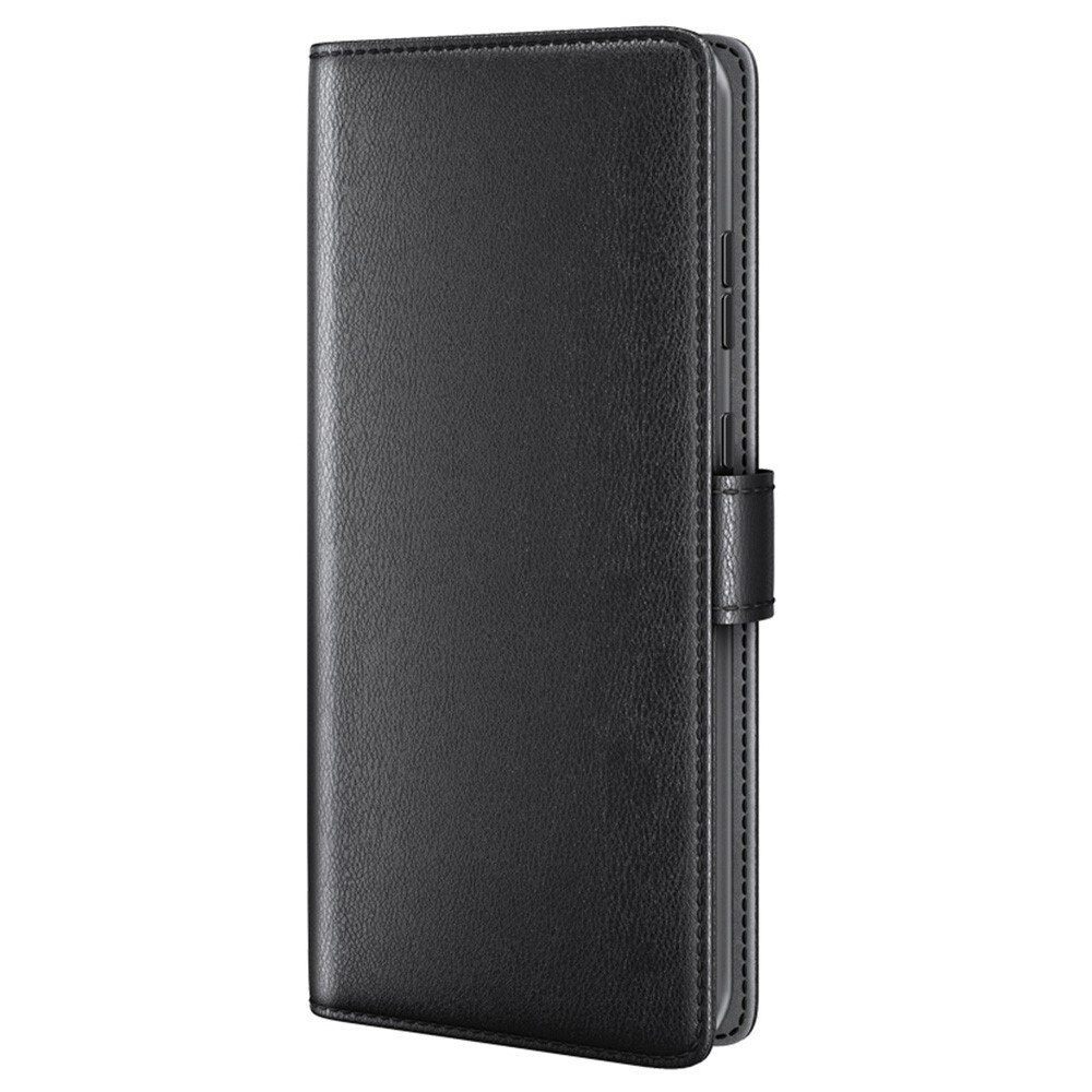 Funda de cuero genuino Motorola Moto G55, Negro