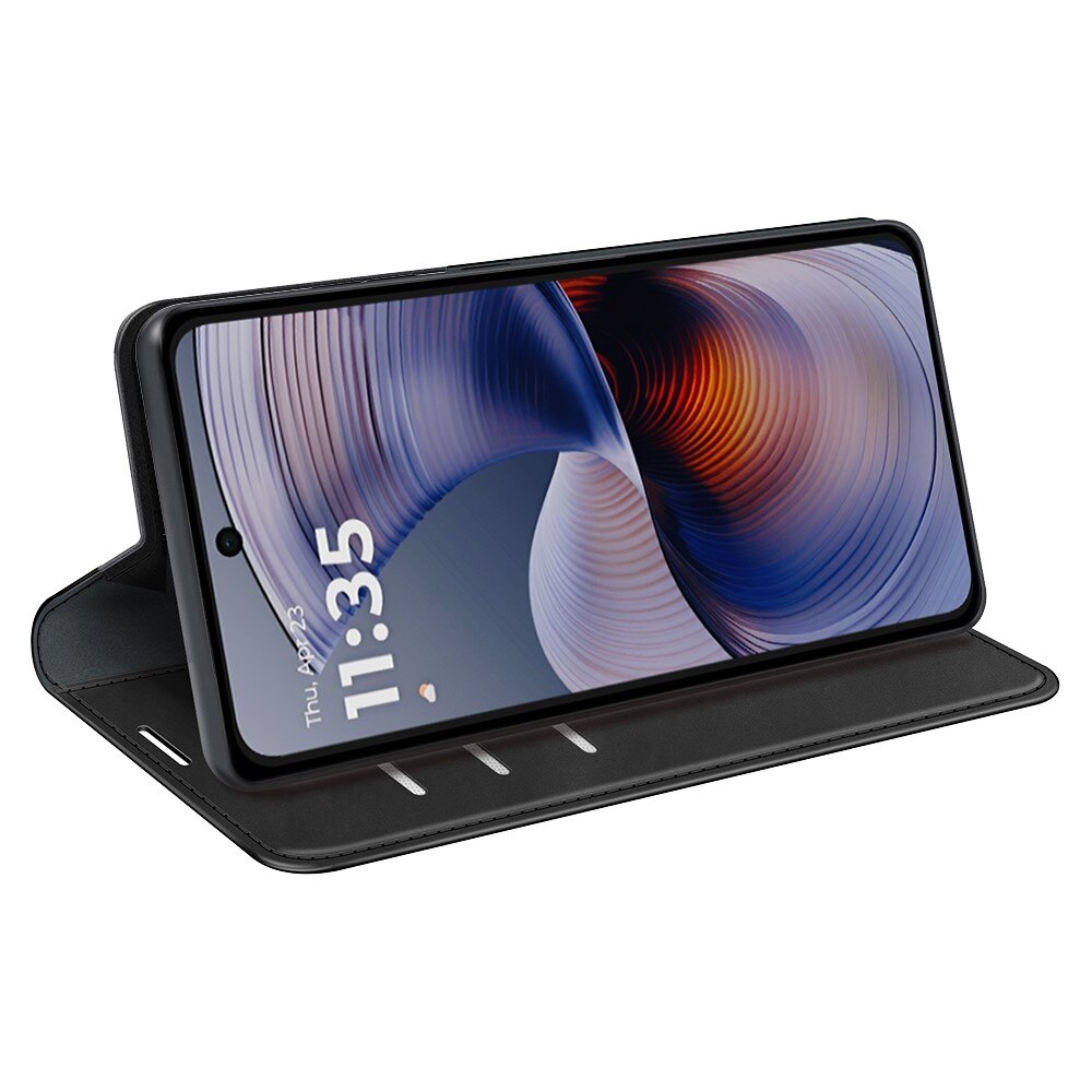 Funda delgada cartera Motorola Moto G55 Negro
