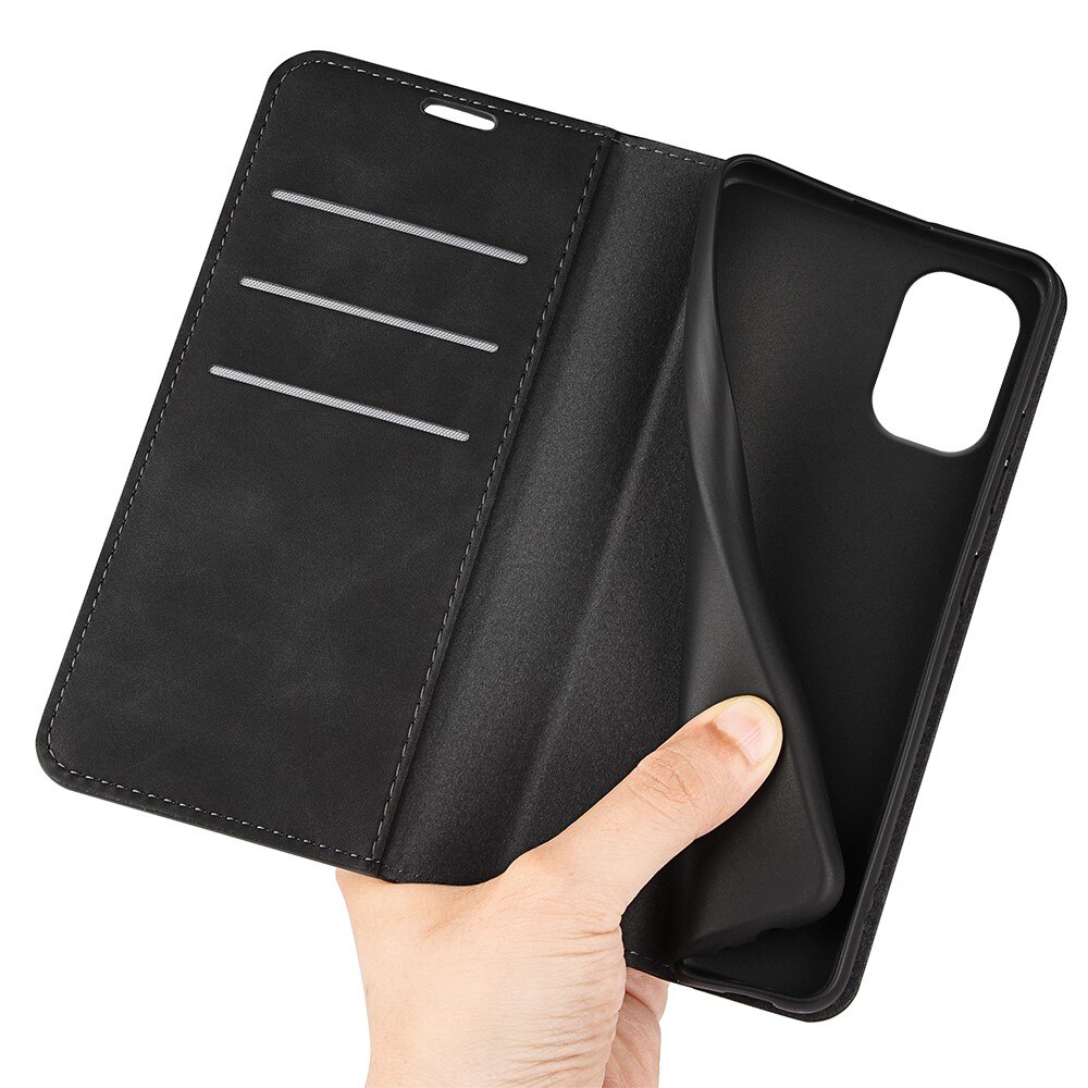 Funda delgada cartera Motorola Moto G55 Negro