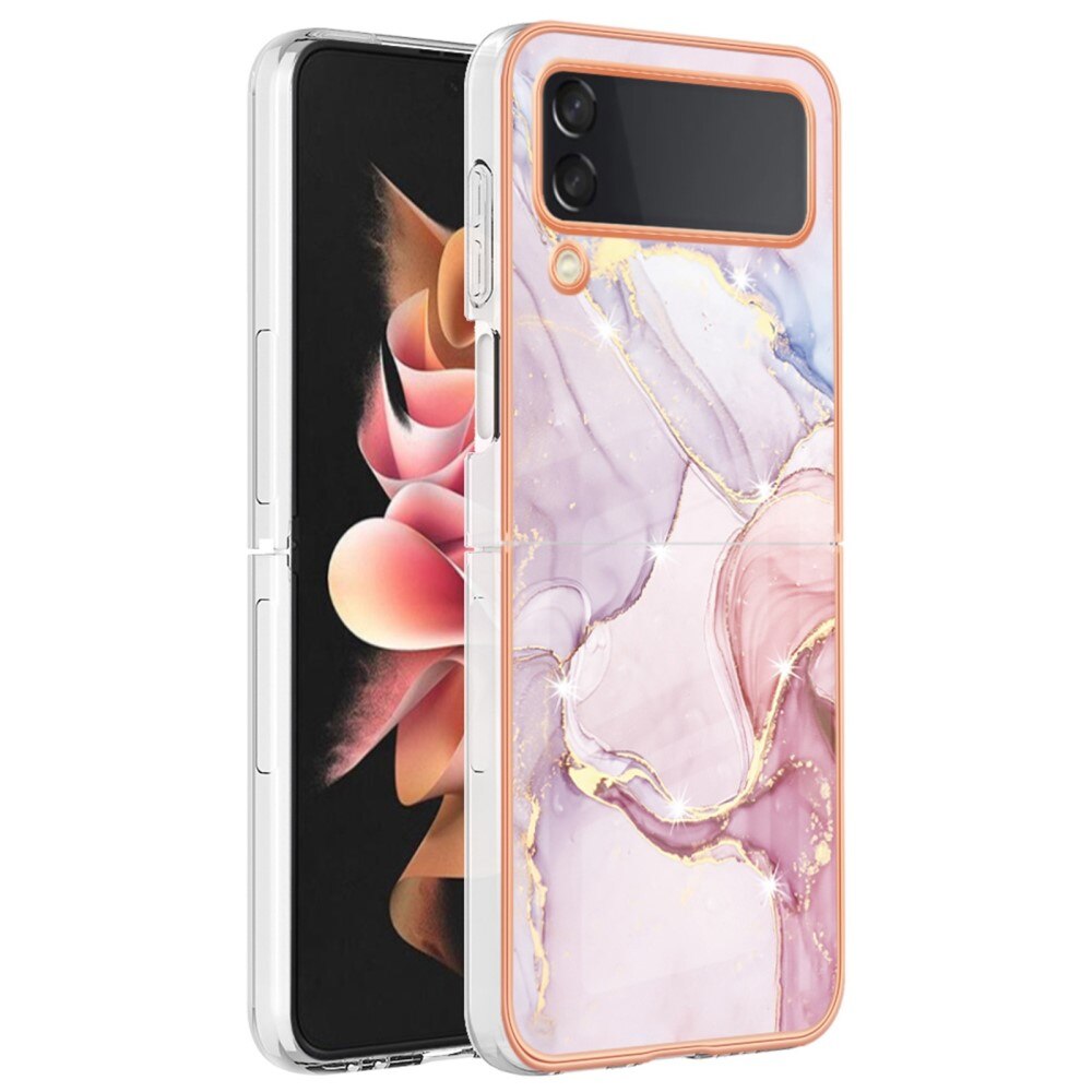 Funda TPU Samsung Galaxy Z Flip 4 Mármol rosado