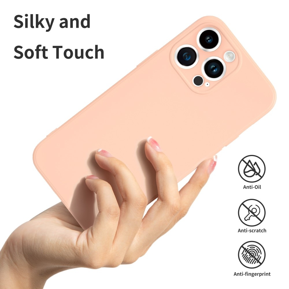 Funda Soft TPU iPhone 14 Pro Max Rosado