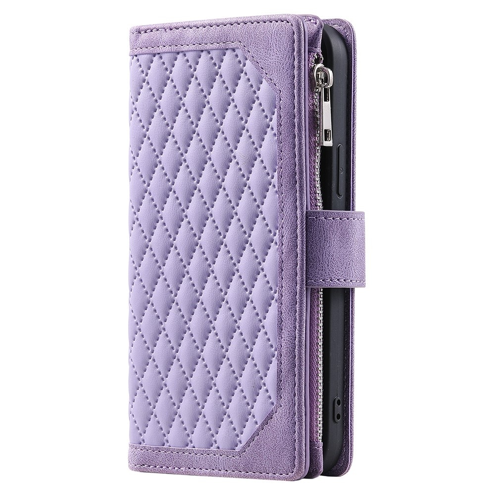 Funda acolchada tipo billetera Samsung Galaxy A56 Púrpura