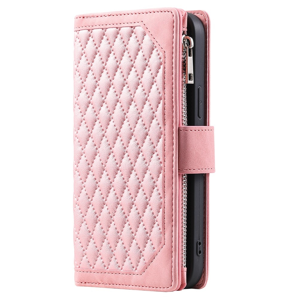 Funda acolchada tipo billetera Samsung Galaxy A56 Rosa