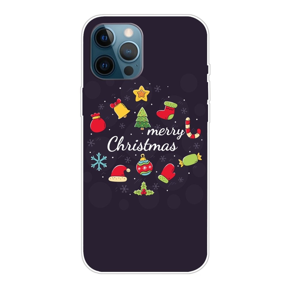 Funda TPU con Diseño Navideño iPhone 14 Pro - Merry Christmas