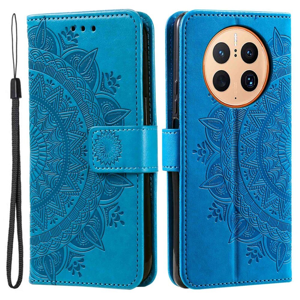 Funda de cuero Huawei Mate 50 Pro Azul