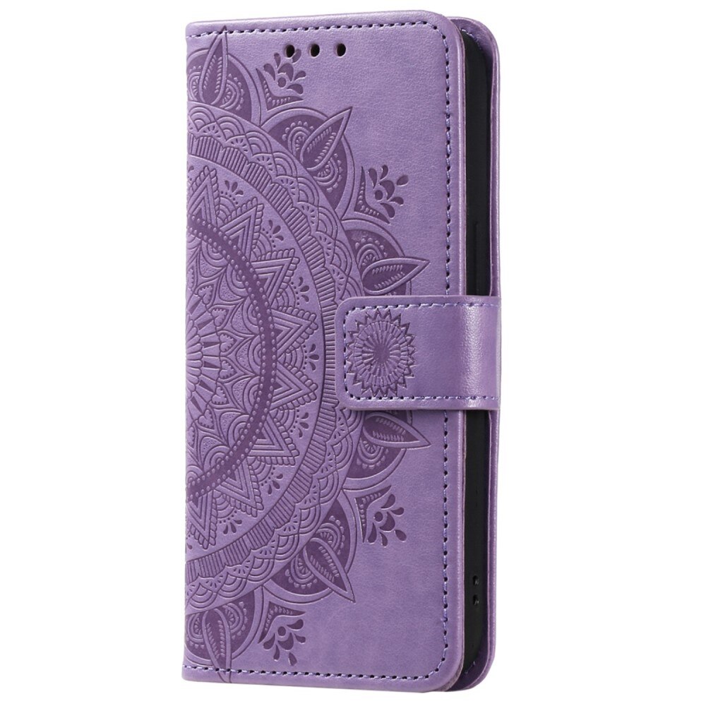 Funda de cuero Huawei Mate 50 Pro Violeta