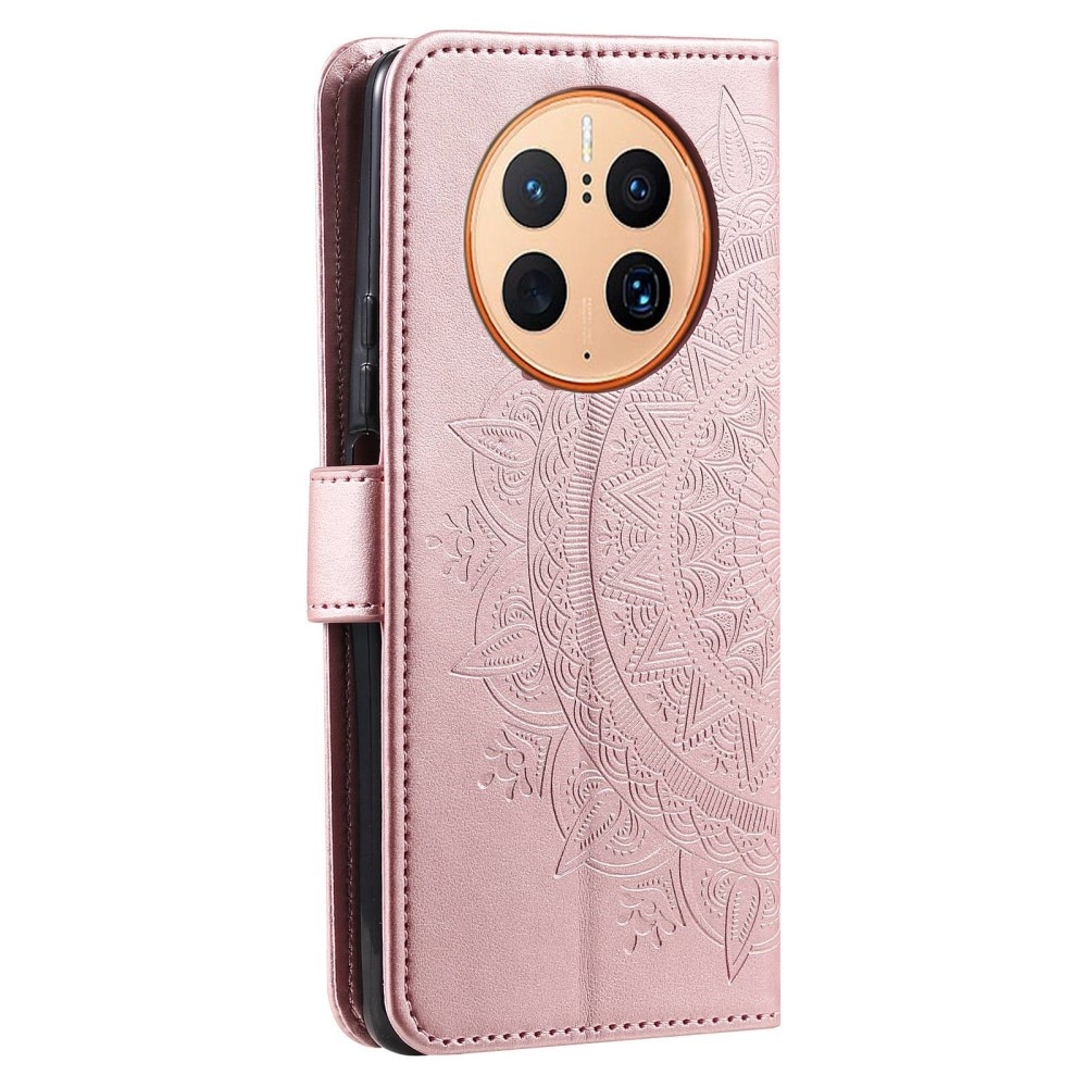 Funda de cuero Huawei Mate 50 Pro Pink Gold