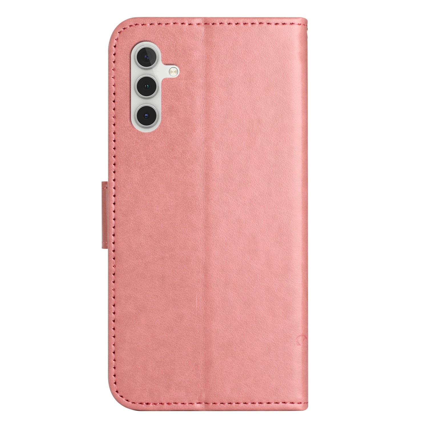 Funda de Cuero con Mariposas Samsung Galaxy A17, Rosa