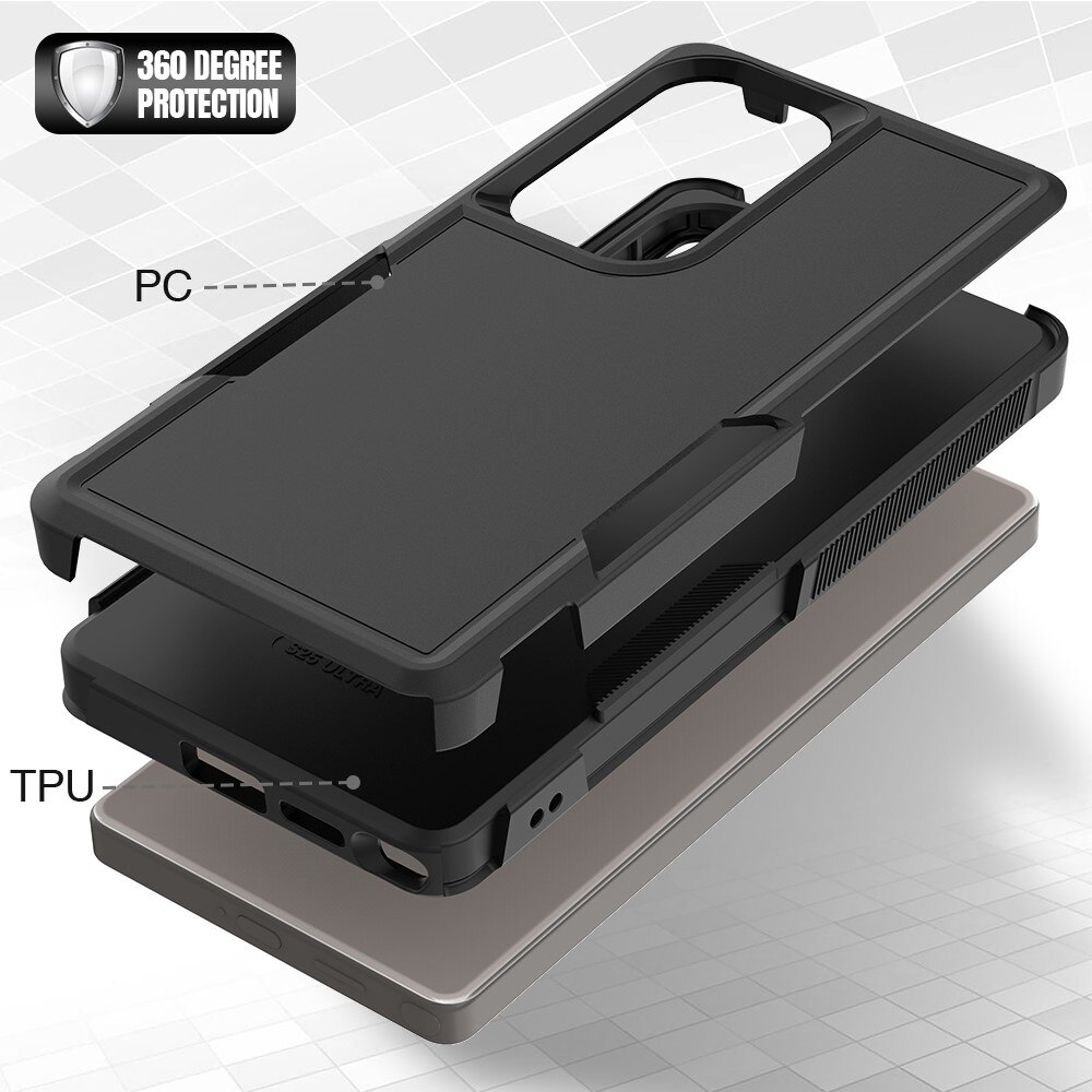 Funda híbrida Off-road Samsung Galaxy S25 Ultra, negro