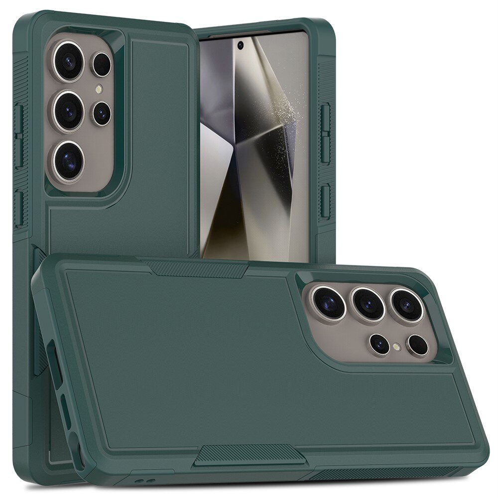 Funda híbrida Off-road Samsung Galaxy S25 Ultra, verde