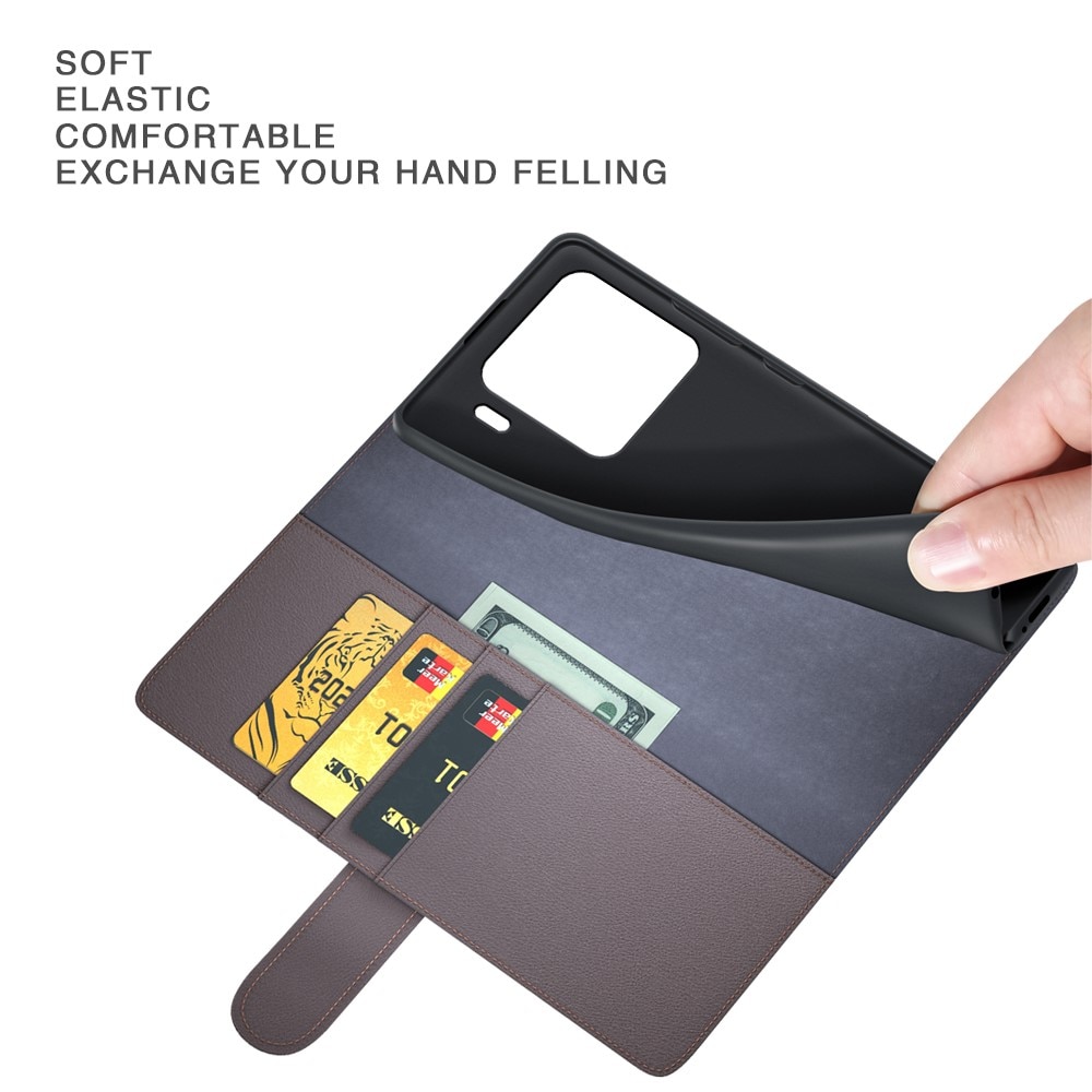 Funda de cuero genuino Xiaomi 15, Negro