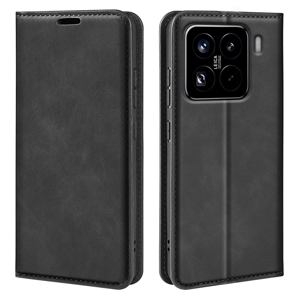 Funda delgada cartera Xiaomi 15 Pro Negro