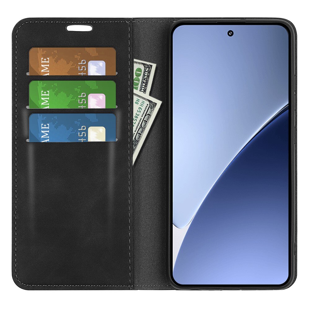 Funda delgada cartera Xiaomi 15 Pro Negro