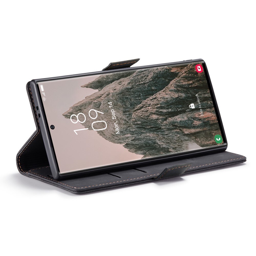 Funda delgada con solapa Samsung Galaxy S25 Ultra Negro