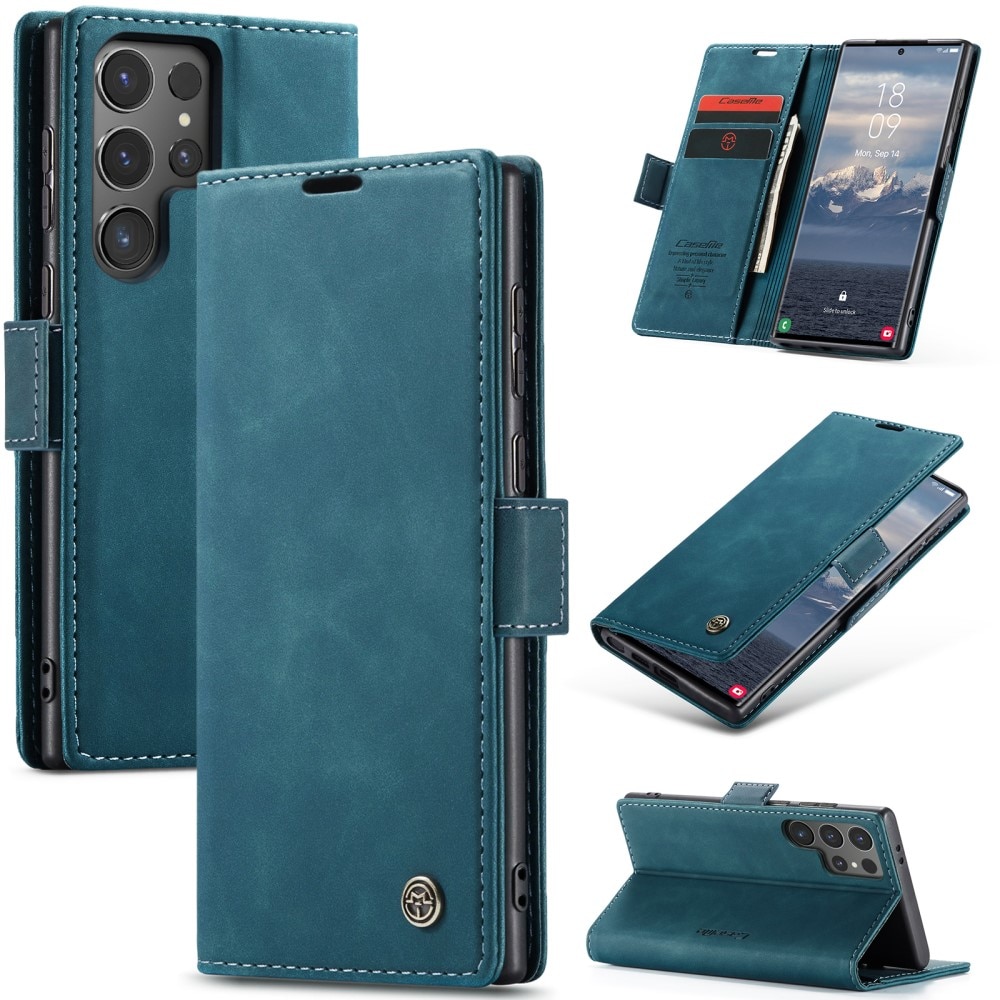 Funda delgada con solapa Samsung Galaxy S25 Ultra Azul