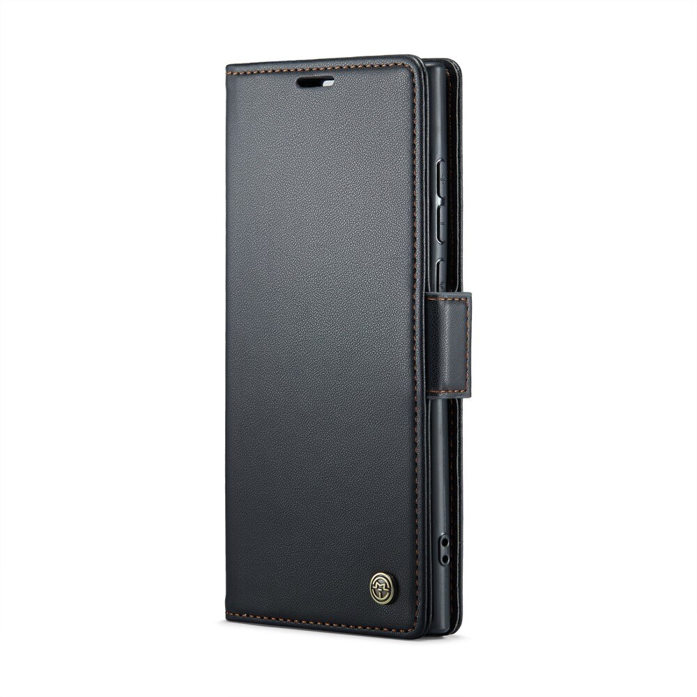 Funda delgada con solapa anti-RFID Samsung Galaxy S25 Ultra Negro