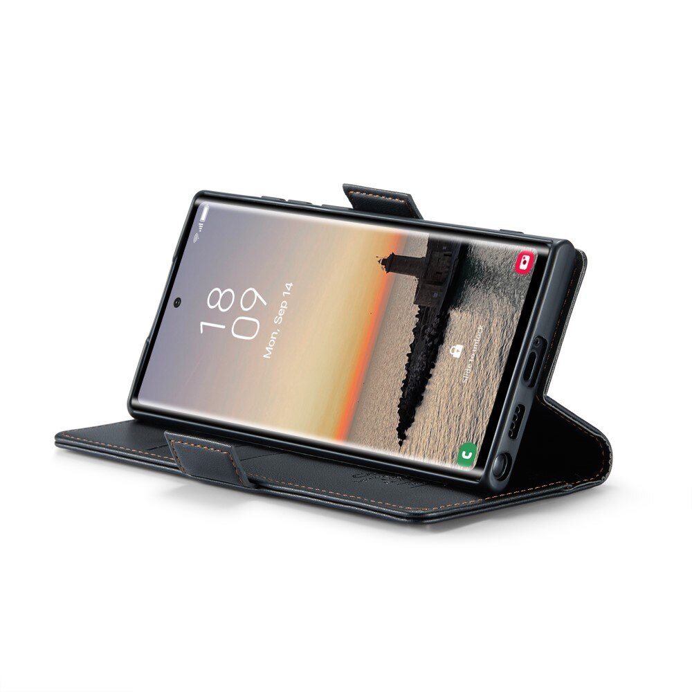 Funda delgada con solapa anti-RFID Samsung Galaxy S25 Ultra Negro