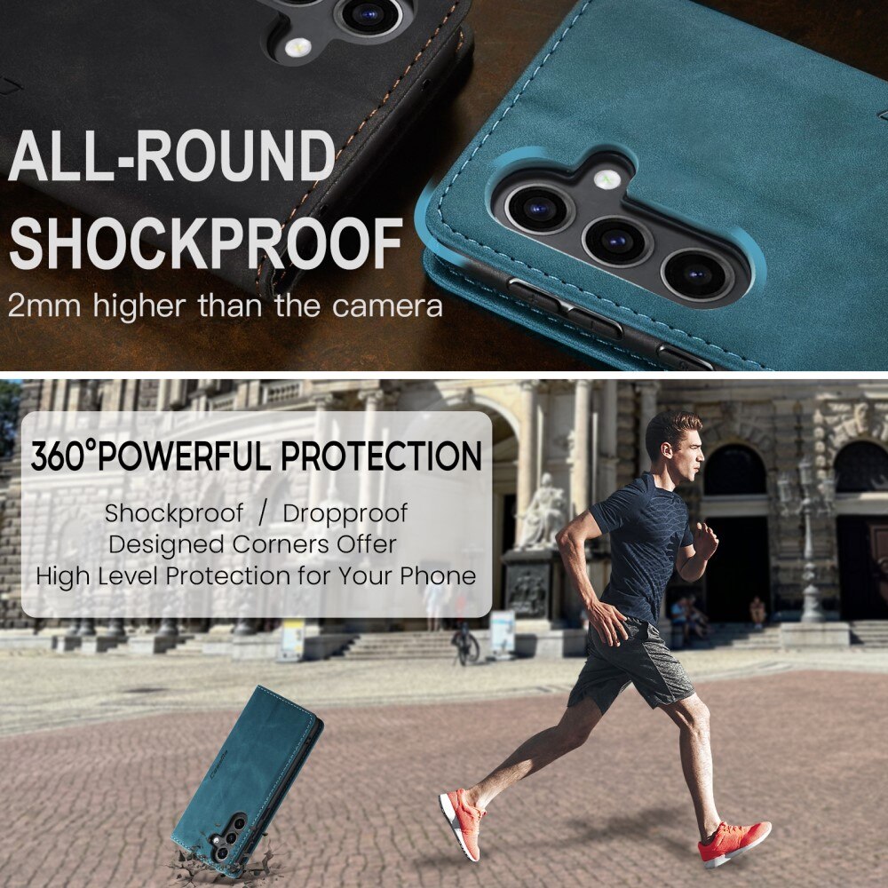 Funda delgada con solapa Samsung Galaxy S25 Azul