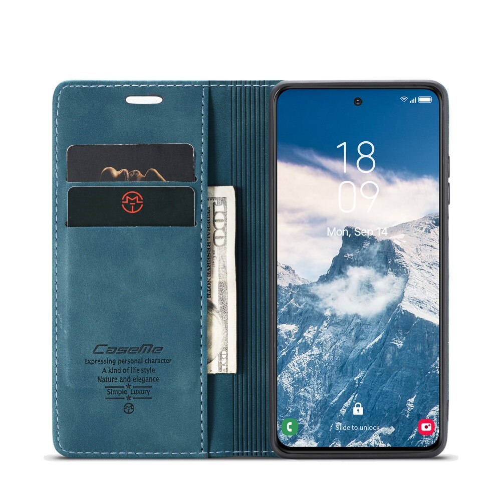 Funda delgada con solapa Samsung Galaxy S25 Azul