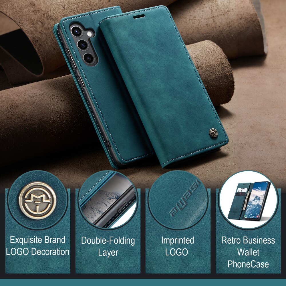 Funda delgada con solapa Samsung Galaxy S25 Azul