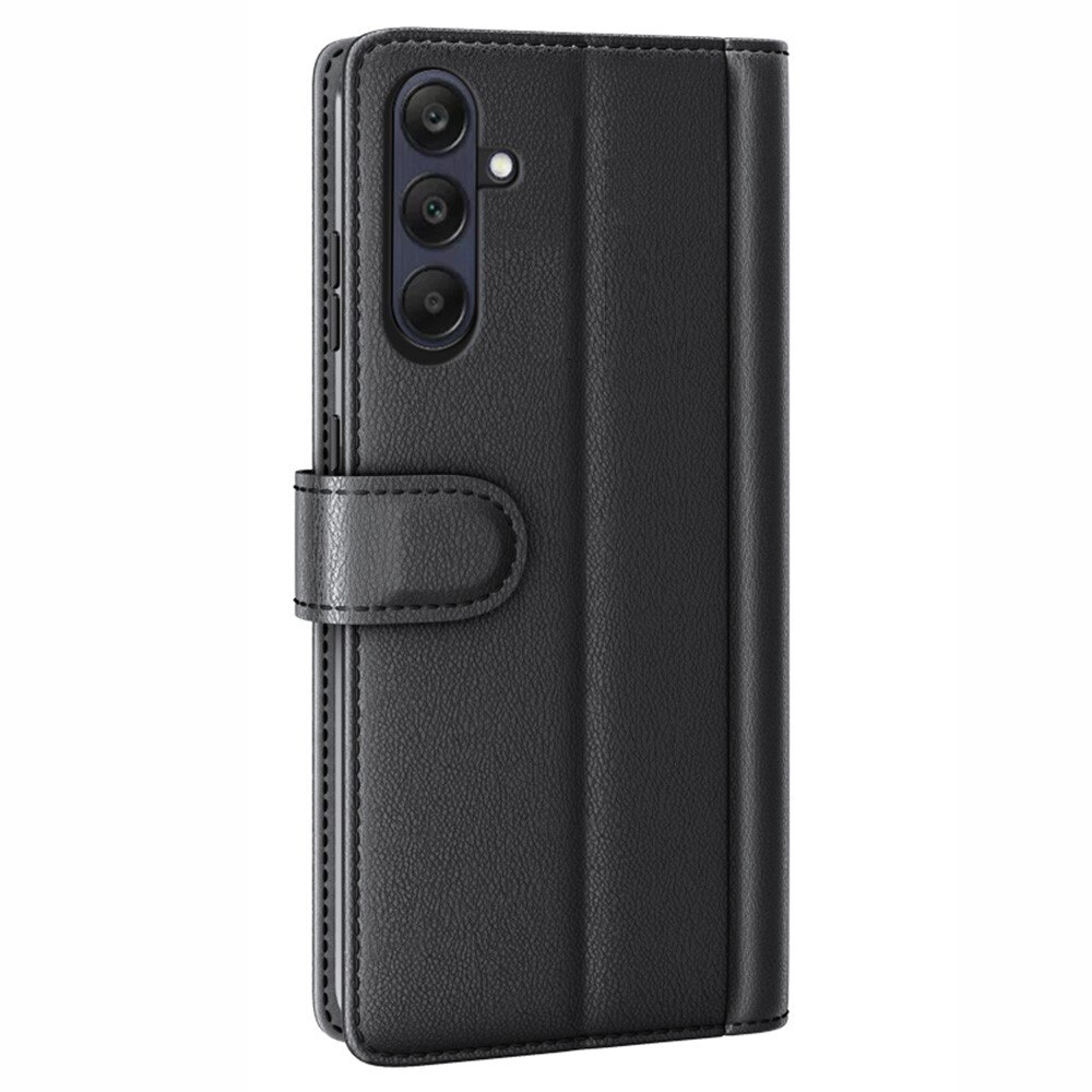Funda de cuero genuino Samsung Galaxy A26, Negro