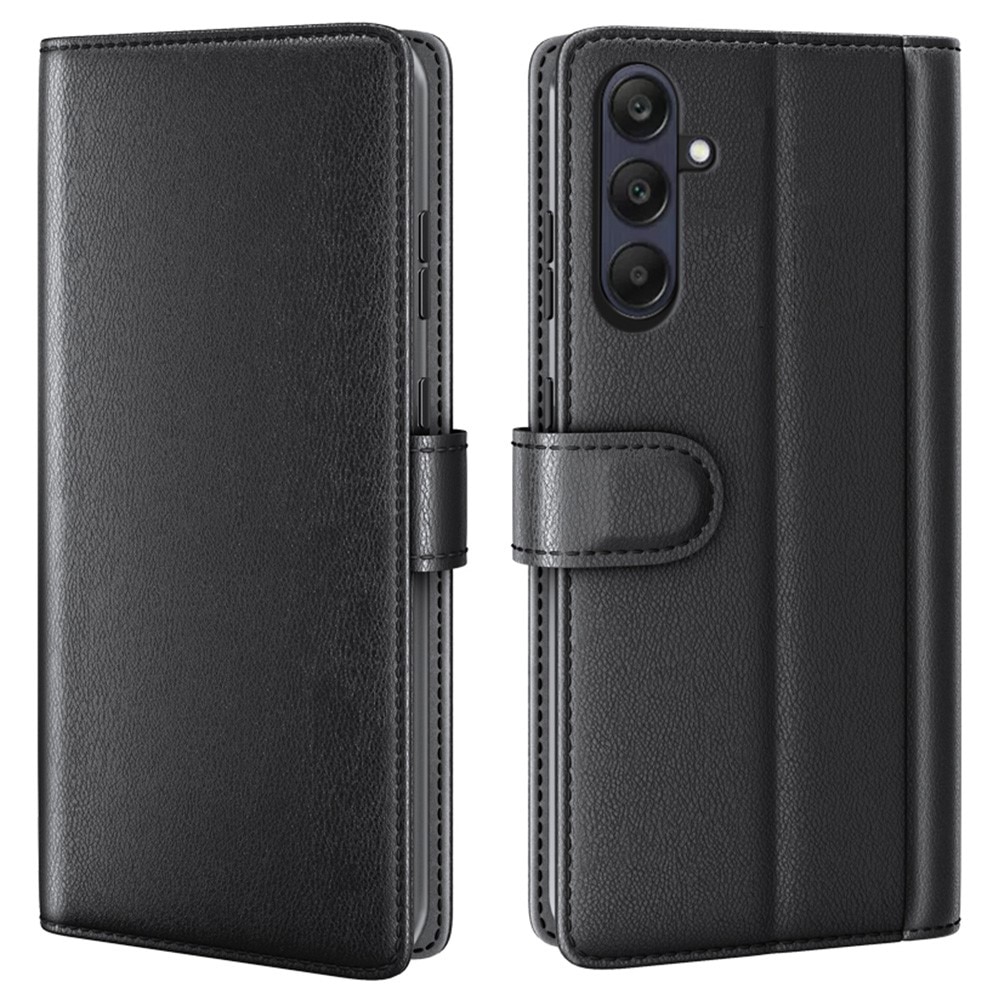 Funda de cuero genuino Samsung Galaxy A26, Negro