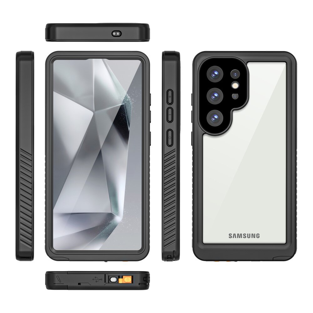 Funda Híbrida Impermeable Samsung Galaxy S25 Ultra transparente