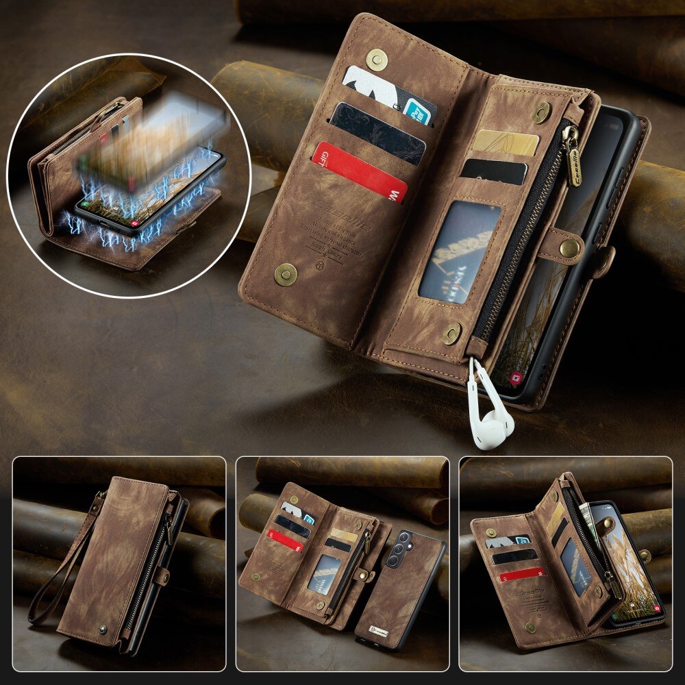 Cartera Multi-Slot Samsung Galaxy A36 Marrón