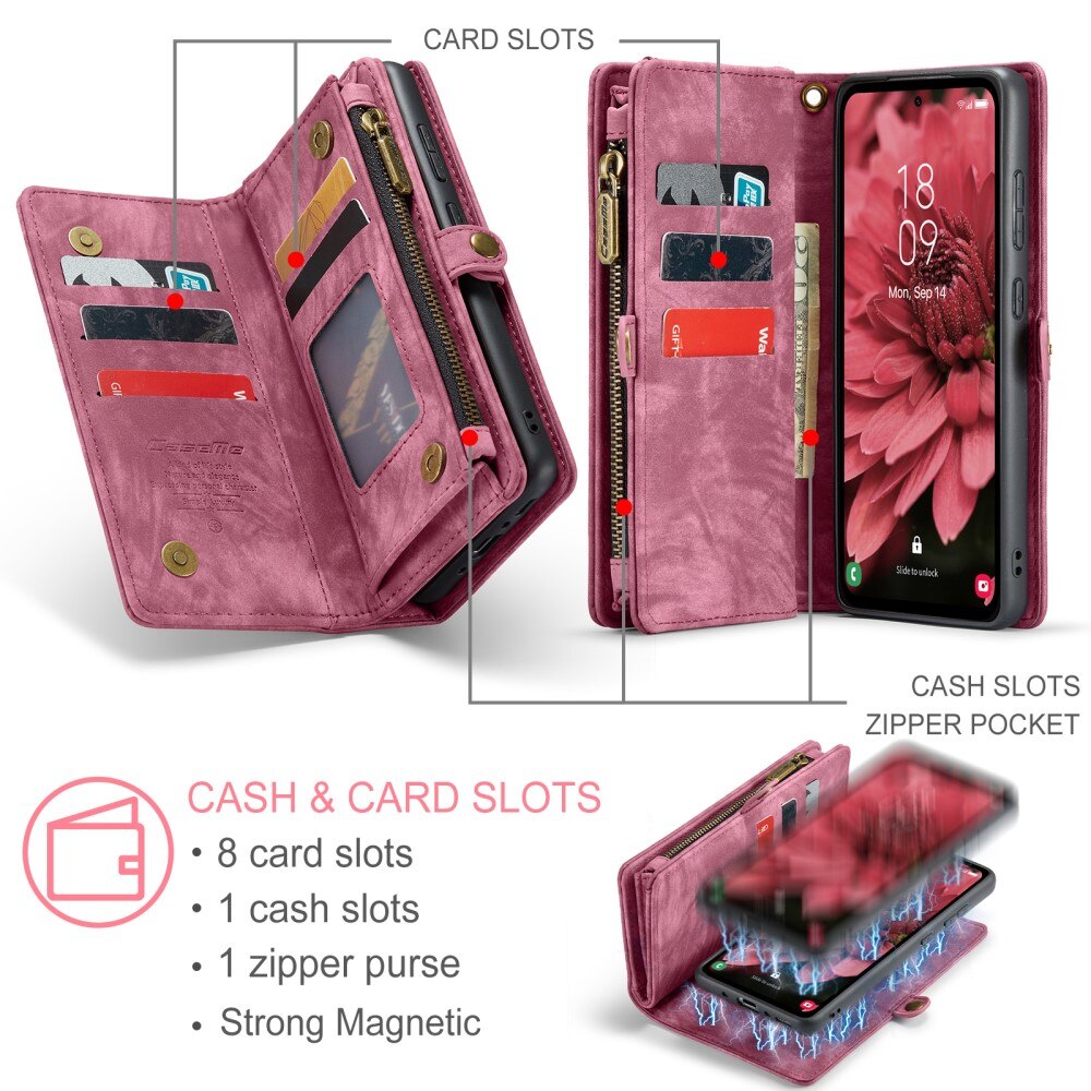 Cartera Multi-Slot Samsung Galaxy A36 Rojo