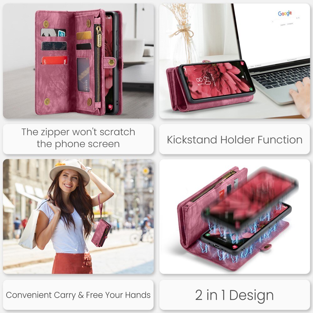 Cartera Multi-Slot Samsung Galaxy A36 Rojo