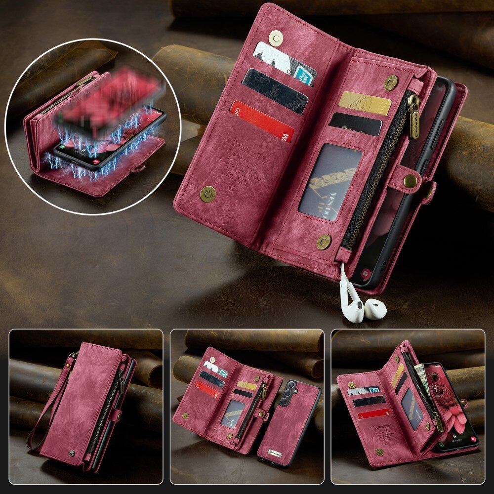 Cartera Multi-Slot Samsung Galaxy A36 Rojo