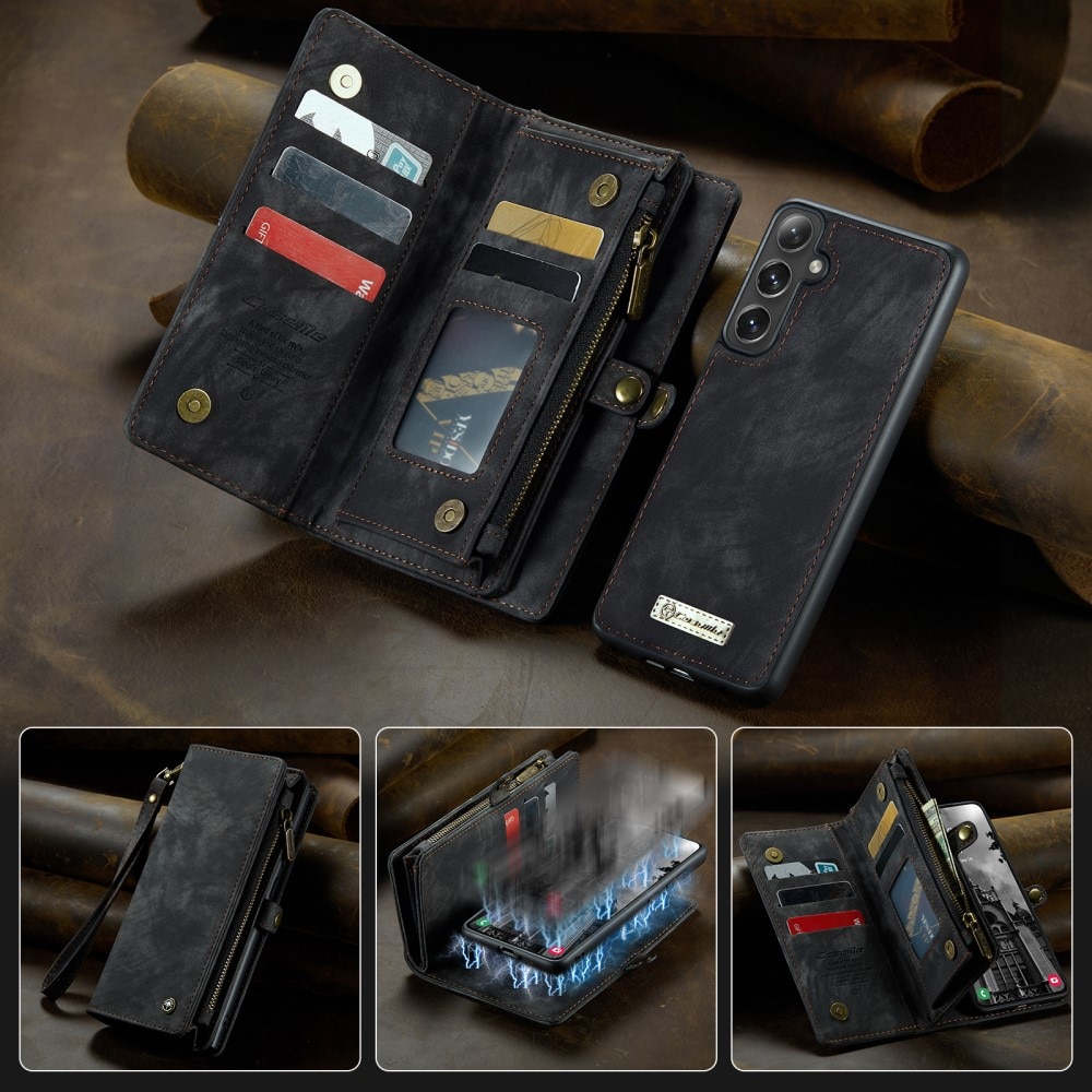 Cartera Multi-Slot Samsung Galaxy S25 Plus Gris