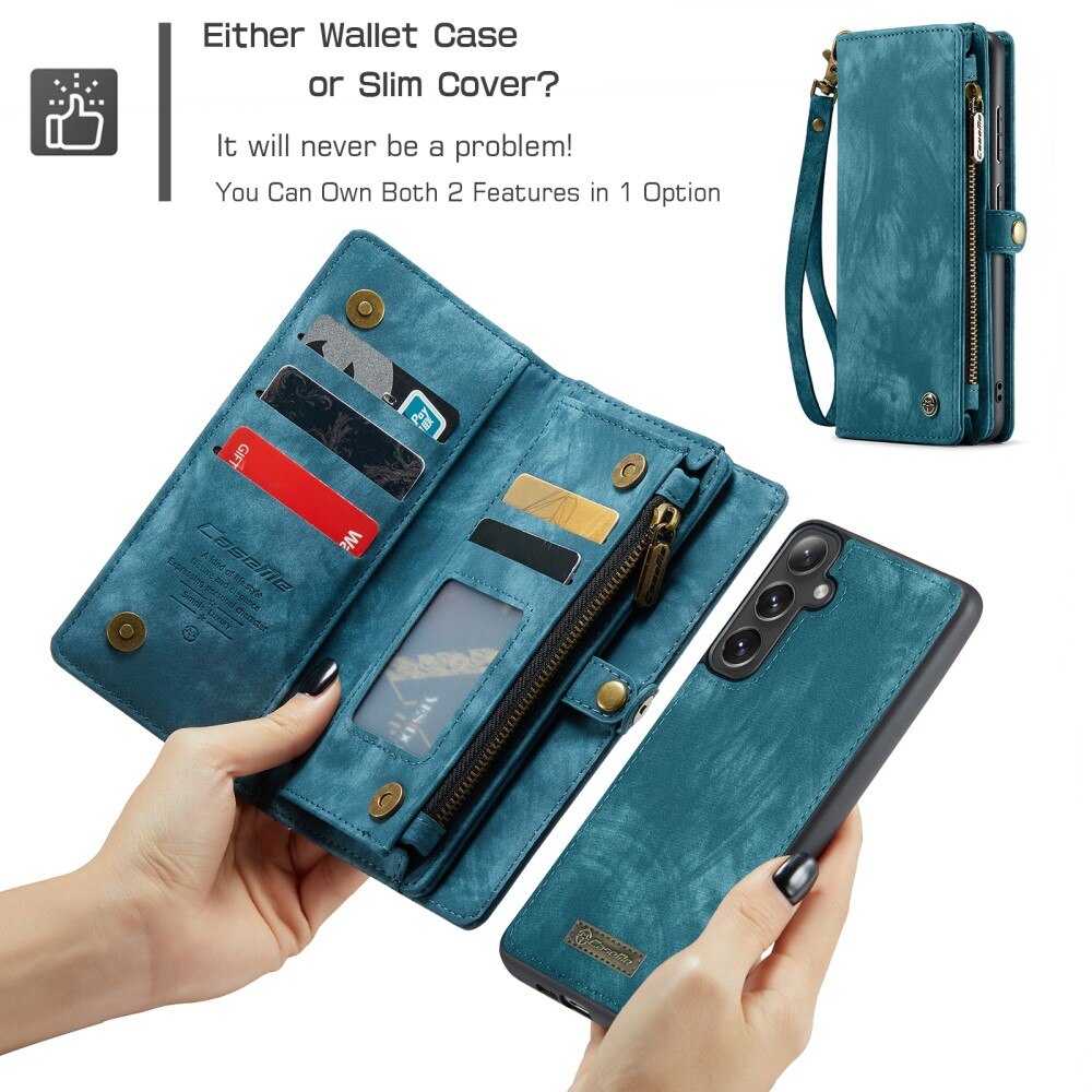 Cartera Multi-Slot Samsung Galaxy S25 Plus Azul