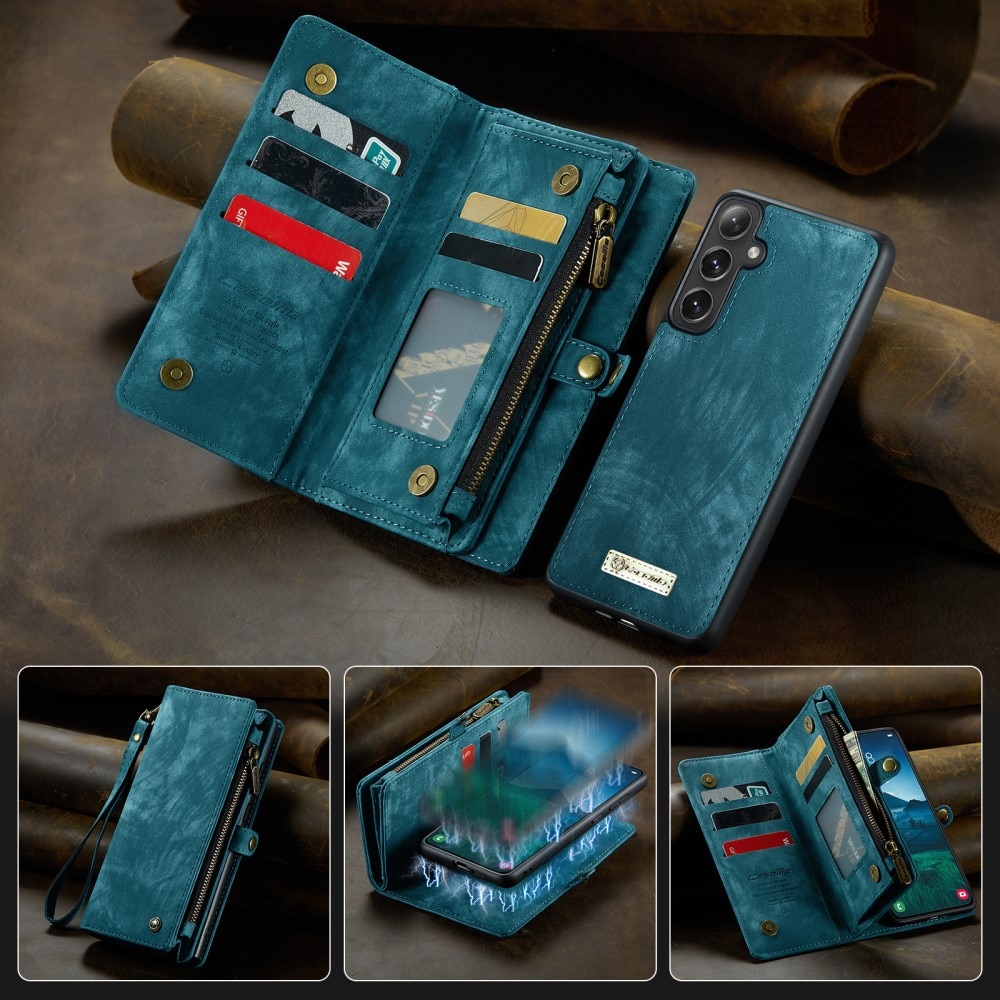 Cartera Multi-Slot Samsung Galaxy S25 Plus Azul