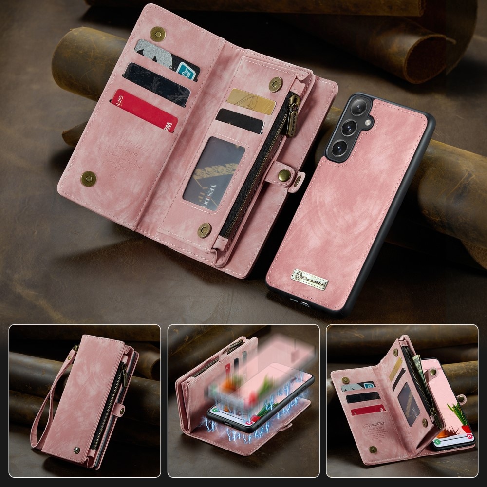 Cartera Multi-Slot Samsung Galaxy S25 Plus Rosa
